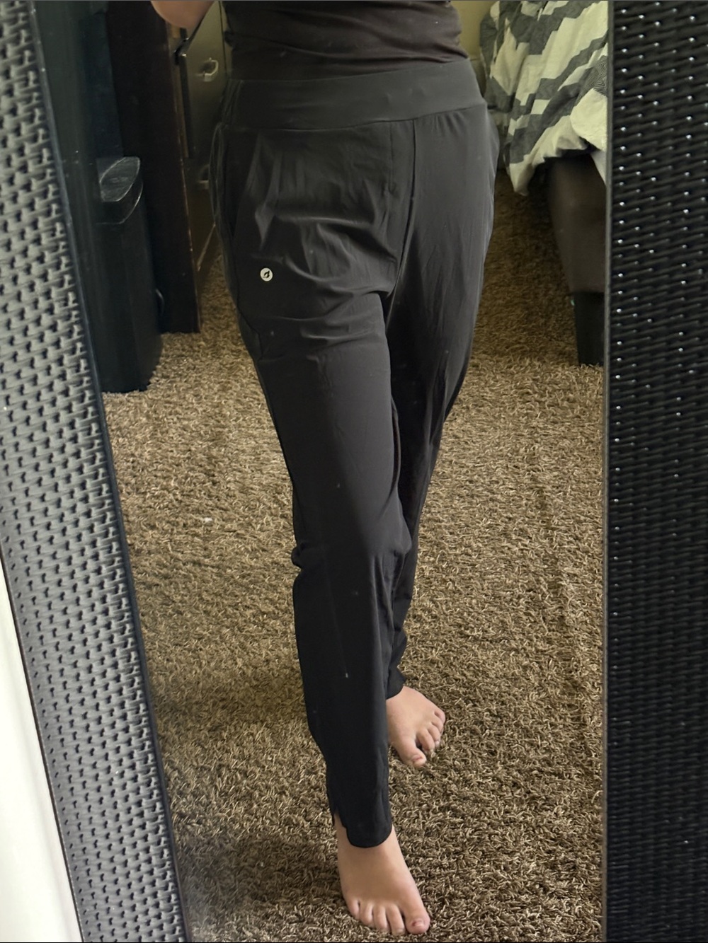 NEW Black M High-Waist Comfort Pants -